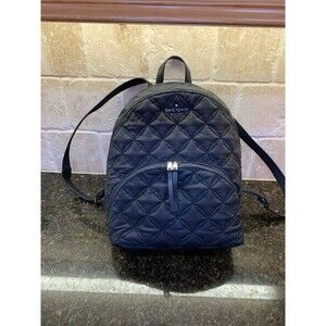 Kate Spade Karissa Nylon Quilted Large Backpack Bag in Black LIKE NEW